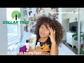 using dollar tree products for my wash day curly hair routine ..........