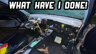 92 Honda Civic Heater and AC Removal Is Getting Out Of Hand | Vlogmas
