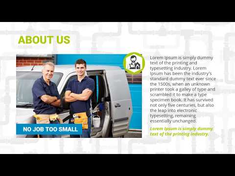 Plumbing Power Point Video Template, a Presentation Template by Kathy Green Design (Thumbnail 1 of 5)