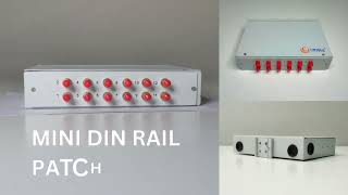 12 Port Mini Din Rail Patch Panel