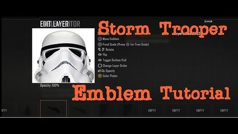 Black Ops 2 - Storm Tropper - Emblem Tutorial
