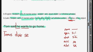 indirect statement in latin