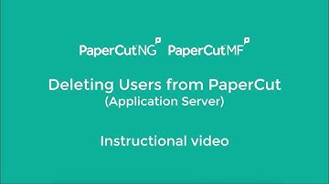 Deleting Users from PaperCut