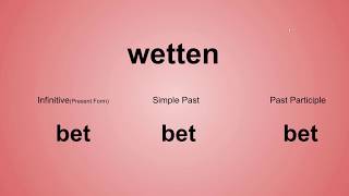 verbs bet bring
