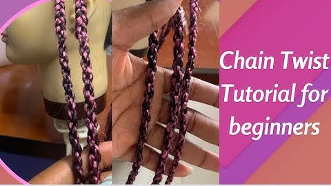 The EASIEST Chain twists tutorial for beginners || Two strand rope twist || How to make chain twists