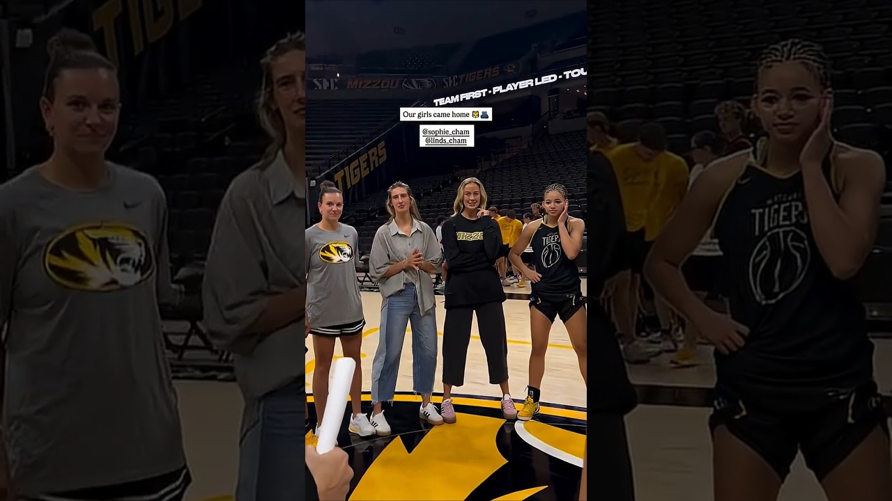 ❤️ Sophie Cunningham visits alma mater Missouri practice | Indiana Fever WNBA Women's Basketball NBA