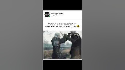 When full squad get my noob teammate while playing solo🤣 #gamingmemes #gaming #memes  #gamingshorts