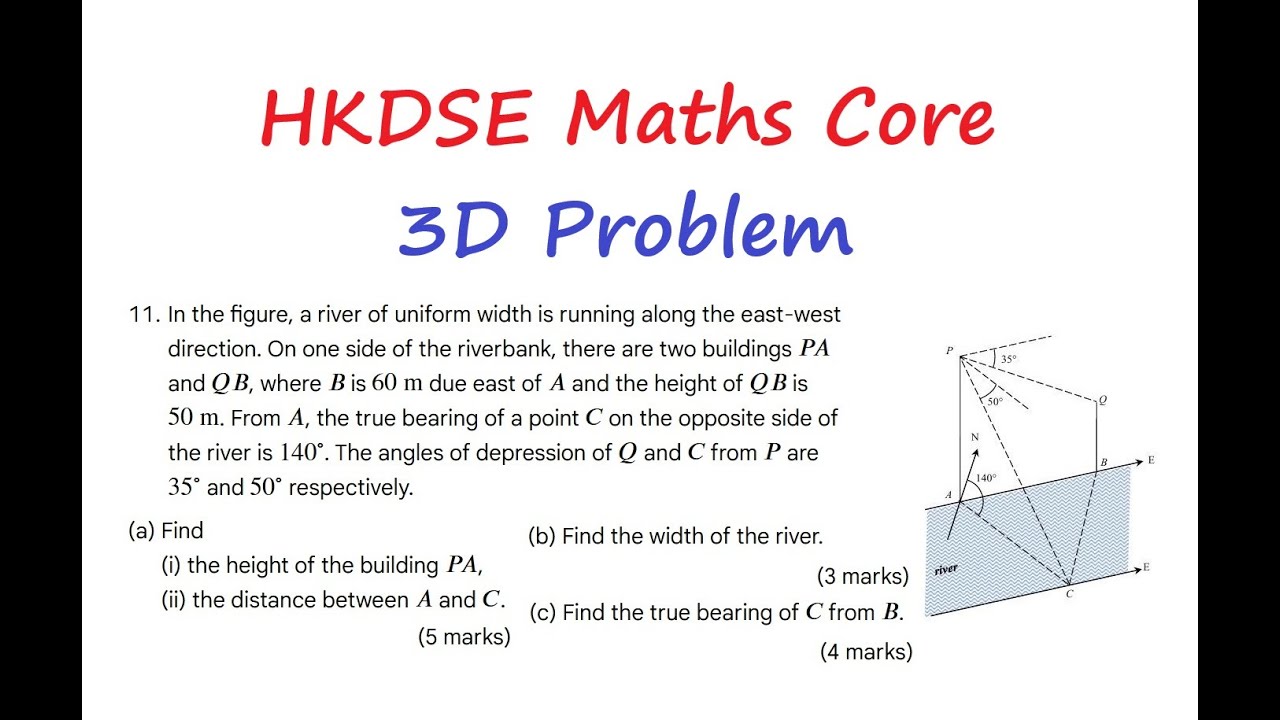 [[我有數要問]] HKDSE Maths Students Q20260109 || q3|| 3D Problems ...