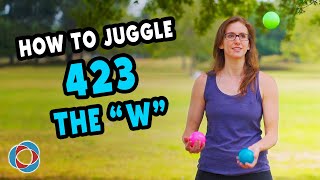 How to juggle 423 and THE W - Beginner Juggling Tutorial