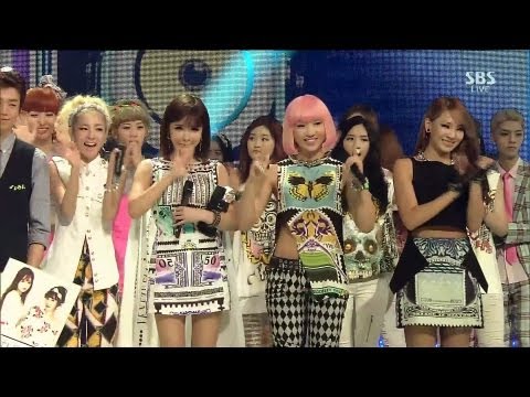 2NE1_0721_SBS Inkigayo_FALLING IN LOVE_No.1 of the Week