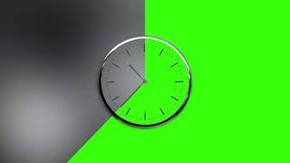 Clock revealing green screen no copyright.