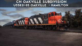 Train SIm World - CN Oakville Subdivision - U55821-05 Oakville  - Hamilton