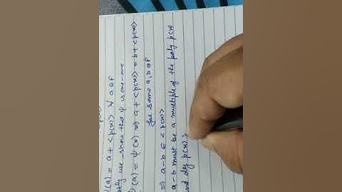 Fundamental theorem of field theory( Lect 10)