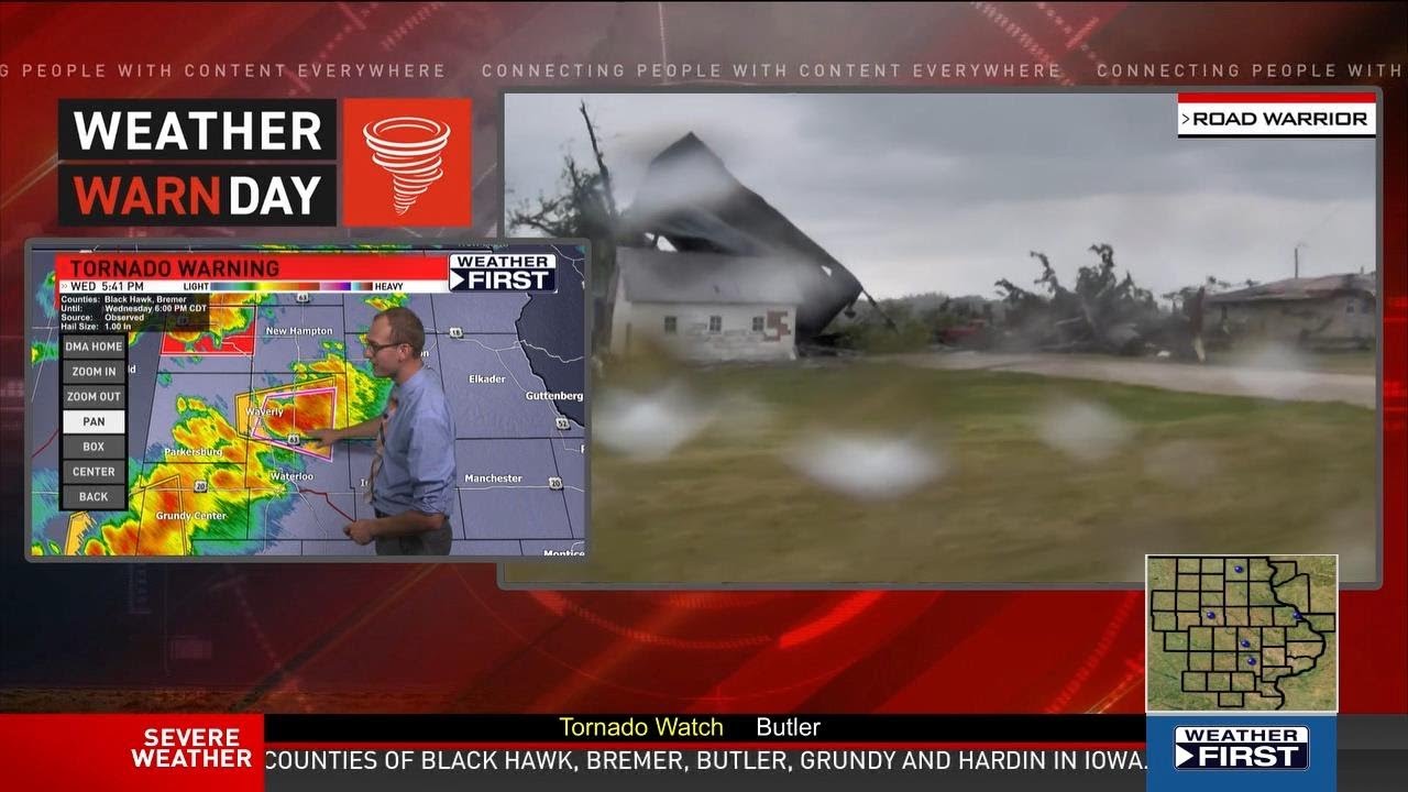 7/14/21 Historic Iowa Tornado Outbreak - Live TV Coverage 5:30pm - 6 ...