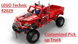 Lego Technic 42029 Customized Pick up Truck model A + Power Functions 8293