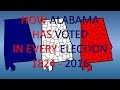 How Alabama has voted in every Presidential Election