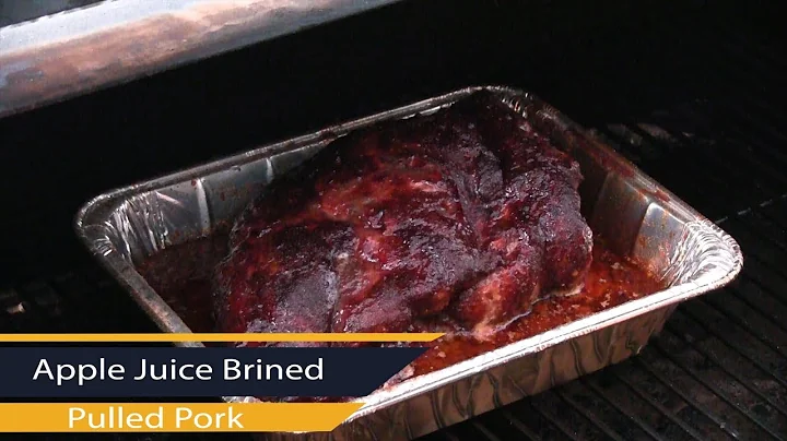 Traeger Apple Juice Brined Pulled Pork