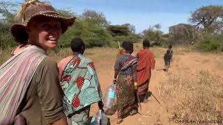 Collecting Water with Hadza Women
