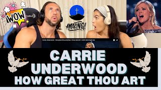 First Time Hearing Carrie Underwood How Great Thou Art Reaction - Live With Vince Gill - HEAVENLY!