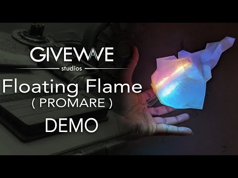 PROMARE Lio Fotia burnish floating flame LED prop ( DEMO )  @GiveWaveStudios