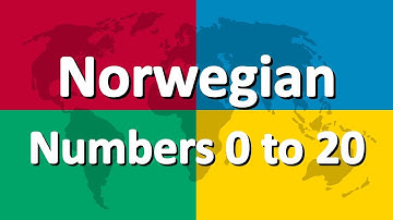 Learn Norwegian part 4 | Numbers 0 to 20