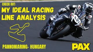 The analysis of my ideal racing line l Pannoniaring l Hotlap 1.53,7 l Pax 521