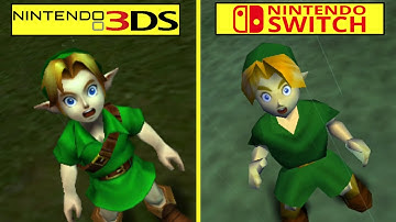 The  Legend o Zelda: Ocarina of Time Nintendo 3DS vs Switch Graphics Comparison