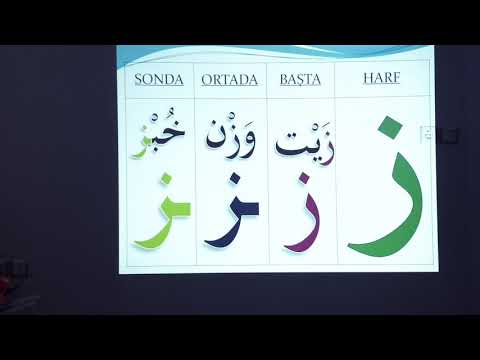 4) Arapca harflerin BAŞTA-ORTADA-SONDA yaziliş durumlari