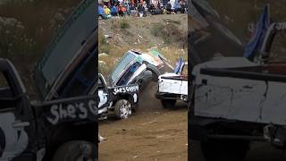 Demolition Derby Rollover Avoided