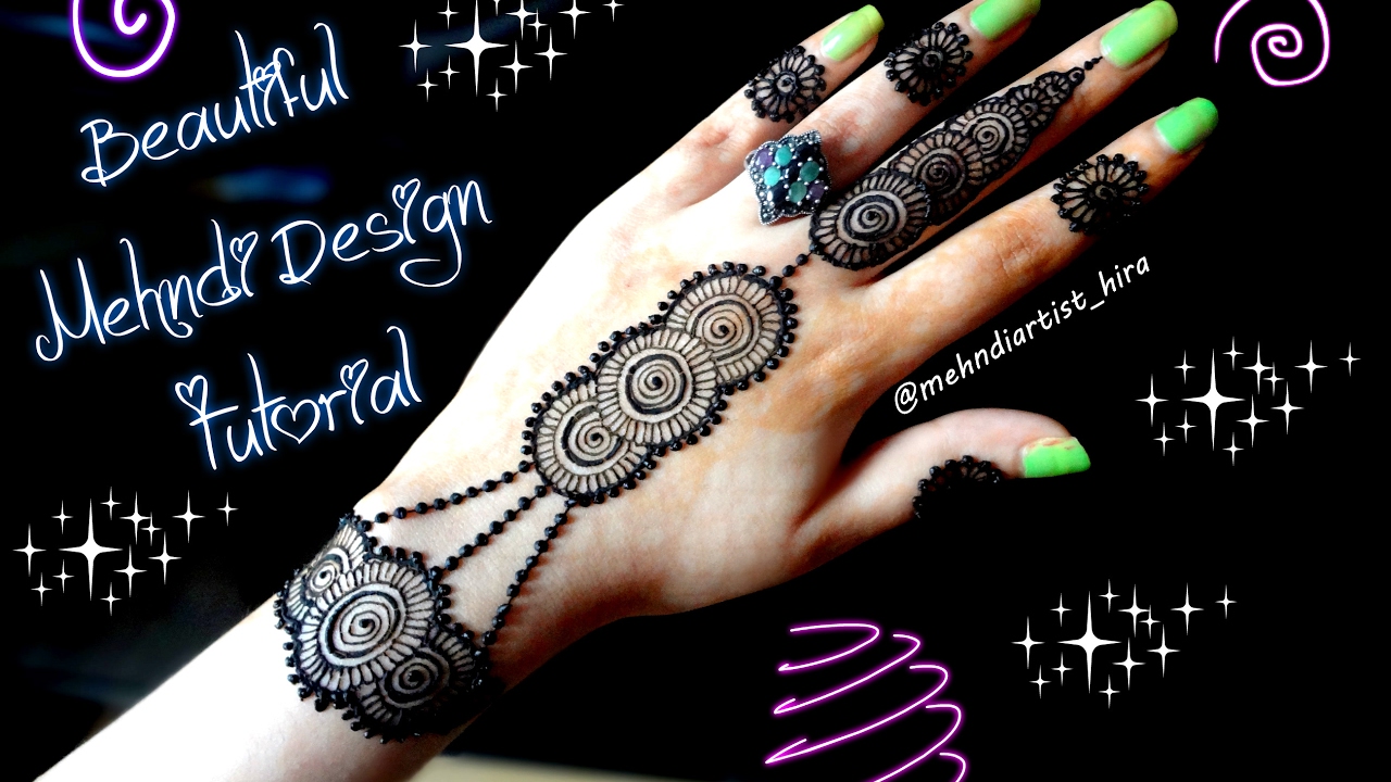 How To Apply Easy Simple Jewellery Ornamental Henna Mehndi Designs