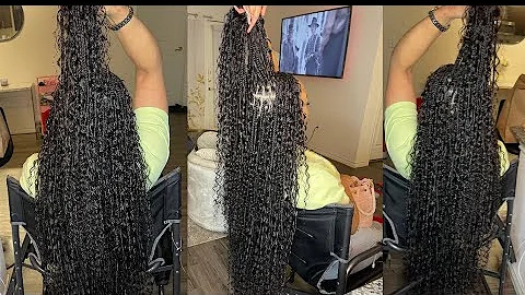 STEP-by -STEP VERY DETAILED BOHO BOX BRAIDS TUTORIAL/NO GLUE /Hair by​⁠ @QueenssLoungeQL