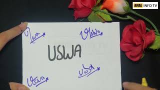 Uswa Name Signature - Handwritten Signature Style for Uswa Name