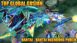 DAMAGE GA NGOTAK !! GUSION TOP GLOBAL GAMEPLAY SOLO RANK - MOBILE LEGENDS