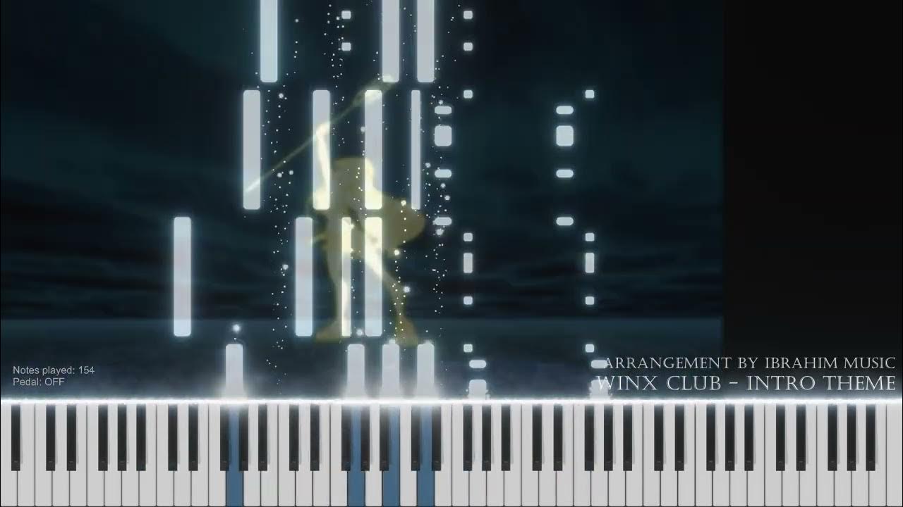 Winx Club Intro Theme Piano Synthesia YouTube
