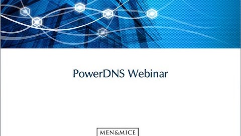 PowerDNS webinar