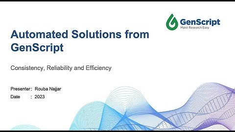 Automated Tools to Achieve Consistency, Reliability & Efficiency
