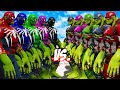 Team captain hulk color vs team spider hulk color  hulk battle  epic superheroes war