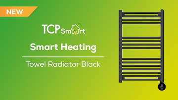 TCP Smart Heating   Towel Black