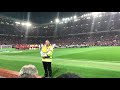 Champions league anthem at old trafford