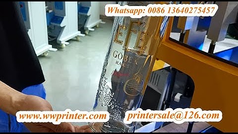 Glass Bottle  UV Screen Decoration Printer with Hot Foil Stamping CNC03