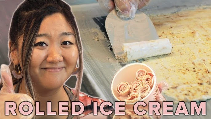 How to Make Easy DIY Ice Cream Rolls with Girl Scout Cookies & ASMR Magic  Kitchen Ice Cream Tray! 