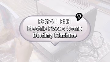 ROYALTECH Electric Plastic Comb Binding Machine _ Demo/Tutorial