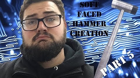 Making Soft Faced Hammer Part 5 - Facing, Turning, Drilling and Treading the Hammer head