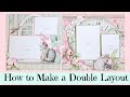 Double Scrapbook Layout Tutorial ~ Stamperia Orchids and Cats