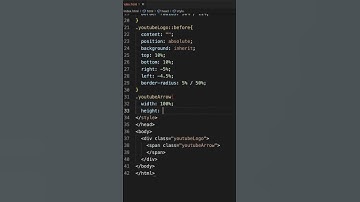 How to make Youtube Logo | CSS HTML | #shorts