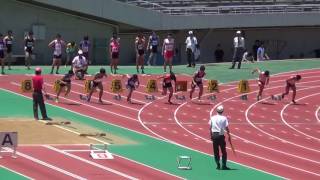 20170528 広島市陸上記録会100m５組