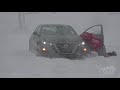 03-14-2021 Morrison, Colorado - Winter Blizzard  - I-70 Closure, Stuck Tractor Trailer Stops Traffic