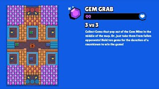 ''QQ'' GEM GRAB MAP | BRAWL STARS GAMEPLAY | CRAZY screenshot 5