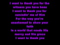 Kare Peck and New River I Want To Thank You~Lyrics~