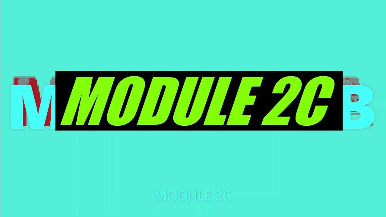 MODULE 2C - YouTube